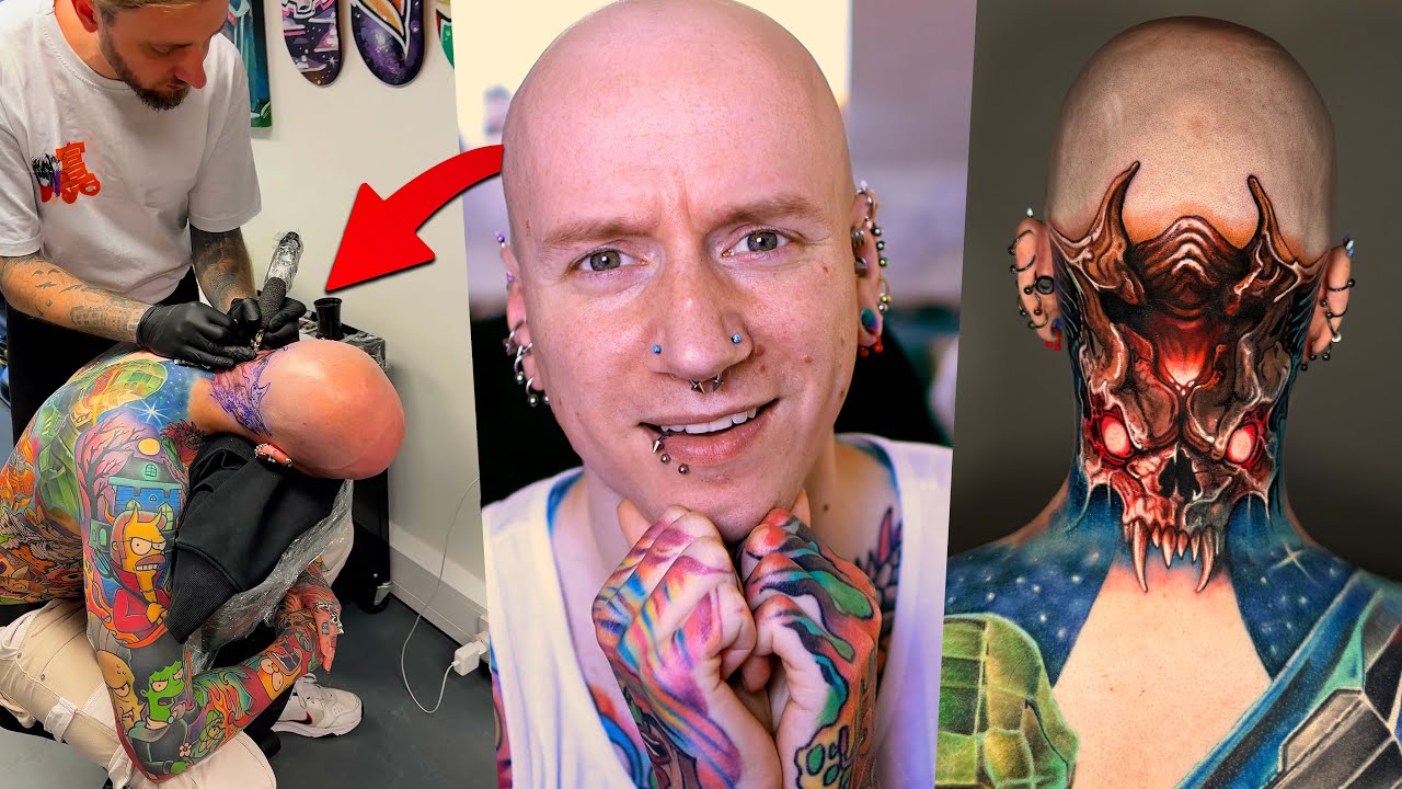 TATTOOING MY SKULL WAS INTENSE - Pain & Aftercare