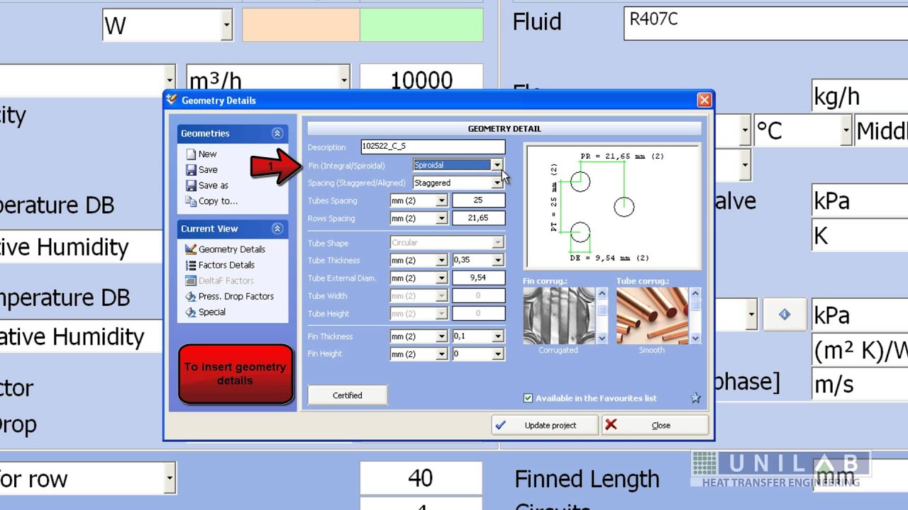 Unilab HOW-TO: direct expansion calculation with UNILAB COILS