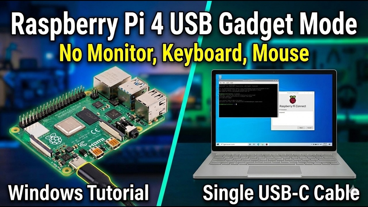 Как настроить USB-устройство Raspberry Pi 4/5 в Windows