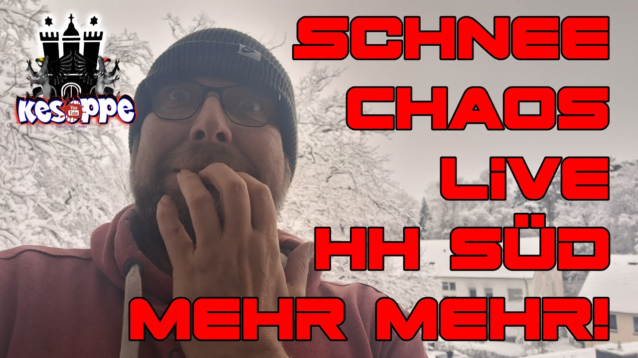 🔴 SCHNEECHAOS HAMBURG SÜD LIVE ❄️ WILD 😅