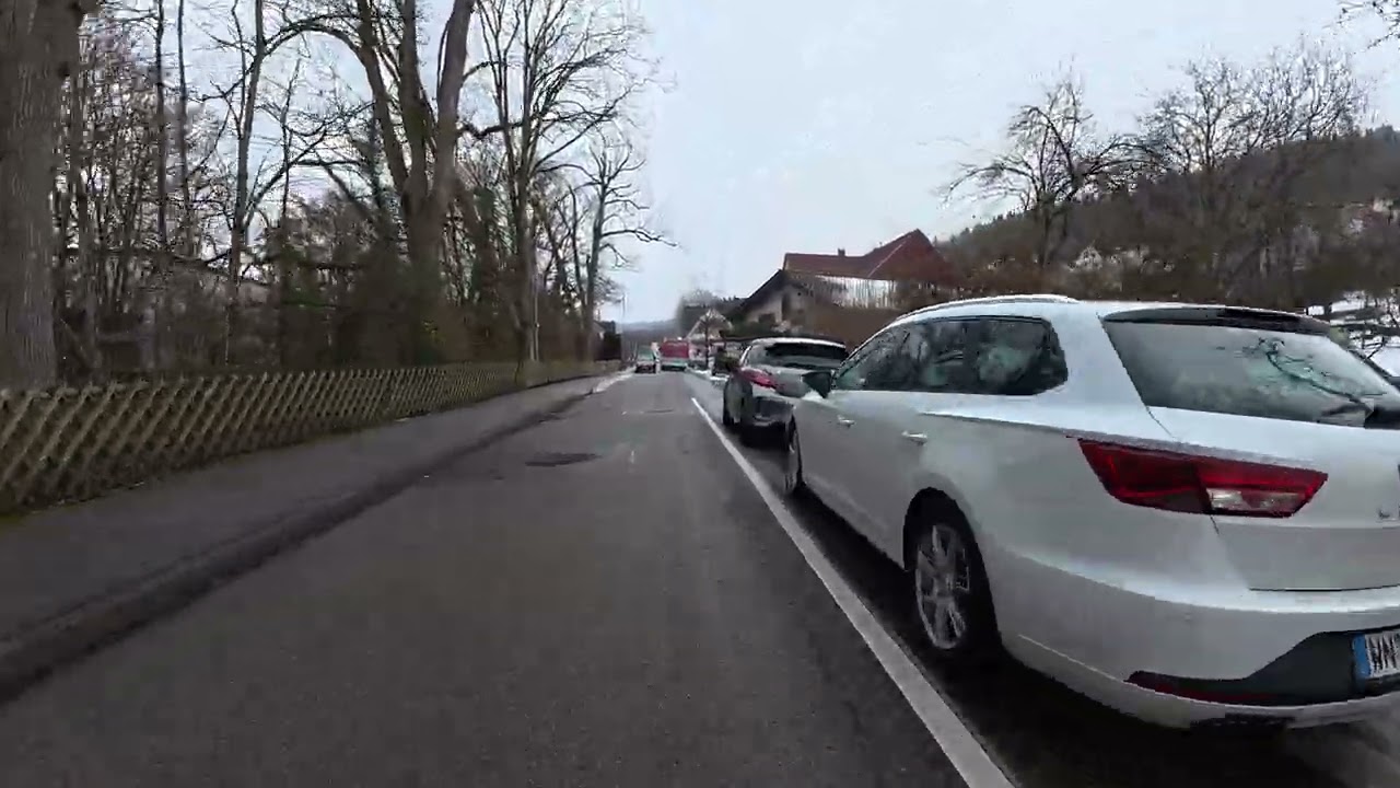 die letzten Kilometer durch Lorch der gestrigen Radtour....