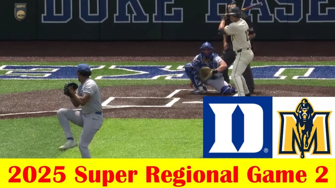 Murray State vs Duke Baseball Highlights, 2025 NCAA Super Regional Game 2
