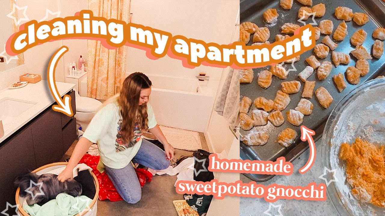 DAY IN MY LIFE: clean with me + jewelry haul + homemade sweet potato gnocchi!