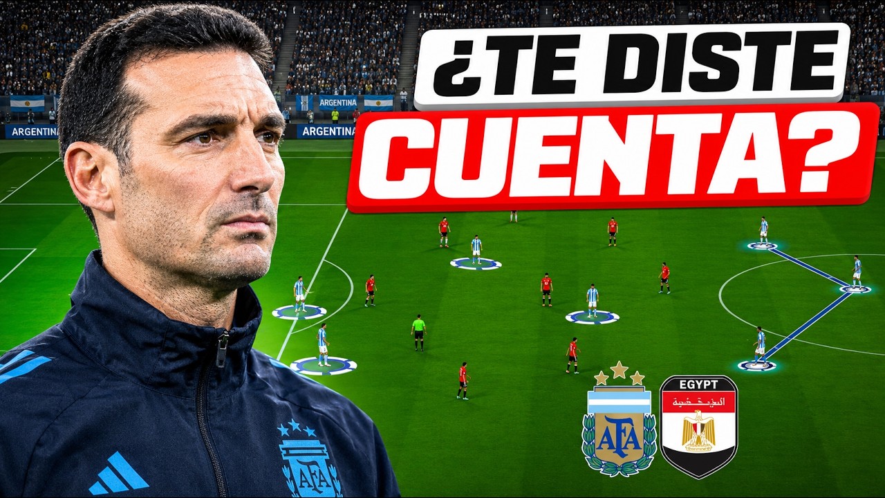 El cambio de Scaloni que hizo remontar a Argentina (an&aacute;lisis t&aacute;ctico)