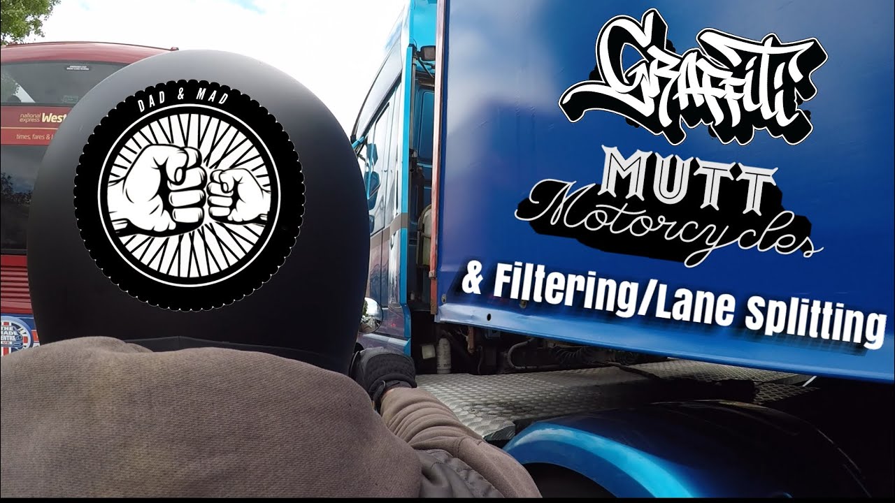 Graffiti, Mutt Motorcycles & Filtering / Lane Splitting on way to Digbeth, Birmingham #onlyindigbeth