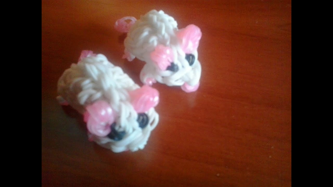 COMO HACER UN RATON EN 3D CON GOMITAS (LIGAS) CON TELAR.