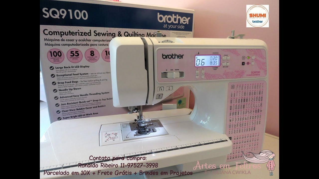 Lançamento Máquina de Costura Brother SQ9100 - video1 UNBOX