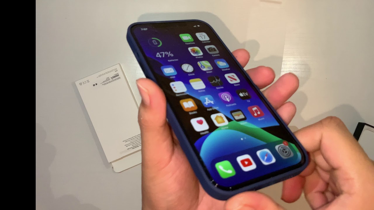 iPhone 12 Pro Max Silicone Case Unboxing -Deep Navy