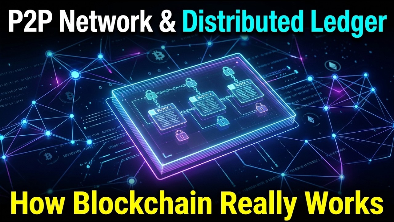 What is Peer-to-Peer (P2P) Network & Distributed Ledger in Blockchain? Explained Simply