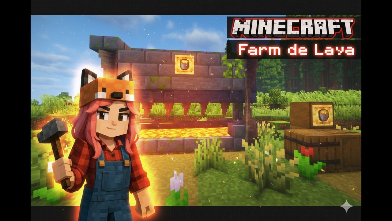 🌍 Minecraft | Como construir uma  Farm de Lava