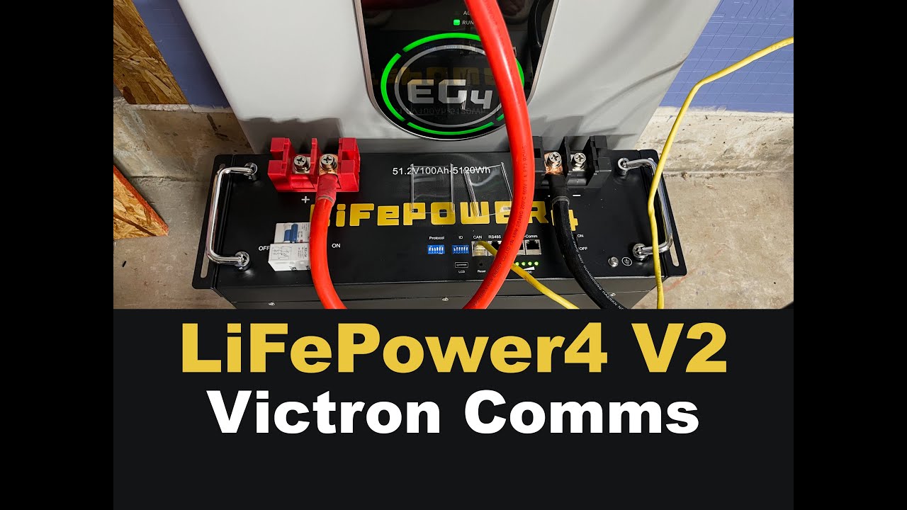 Связь BMS литиевой батареи EG4-LifePower4 V2 с Victron Multiplus Cerbo