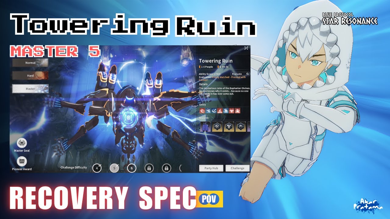 Towering Ruin M5, Recovery Spec POV - Blue Protocol Star Resonance SEA