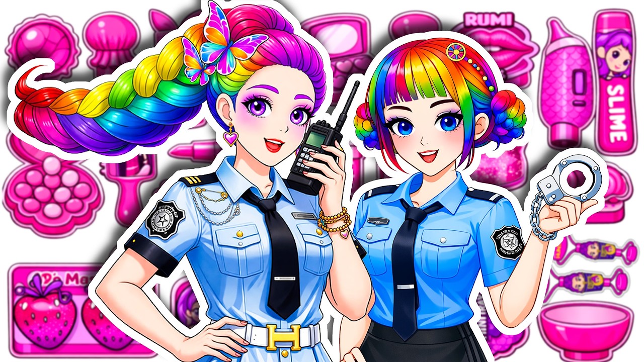 💖Paper DIY💖 KPOP DEMON HUNTERS RUMI ZOEY POLICE Hair + Skincare + Makeup Fashion Blind Bag Unboxing