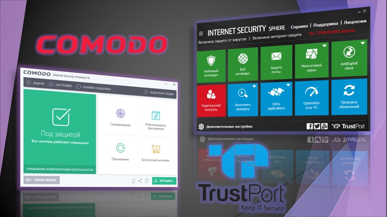 Тест Comodo Internet Security Premium 10 & TrustPort Internet Security 17 (краткая версия)