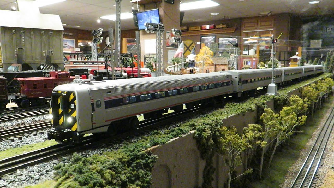 San Diego 3 Railers Lionel Amtrak Amfleet End Car San Diegan train action
