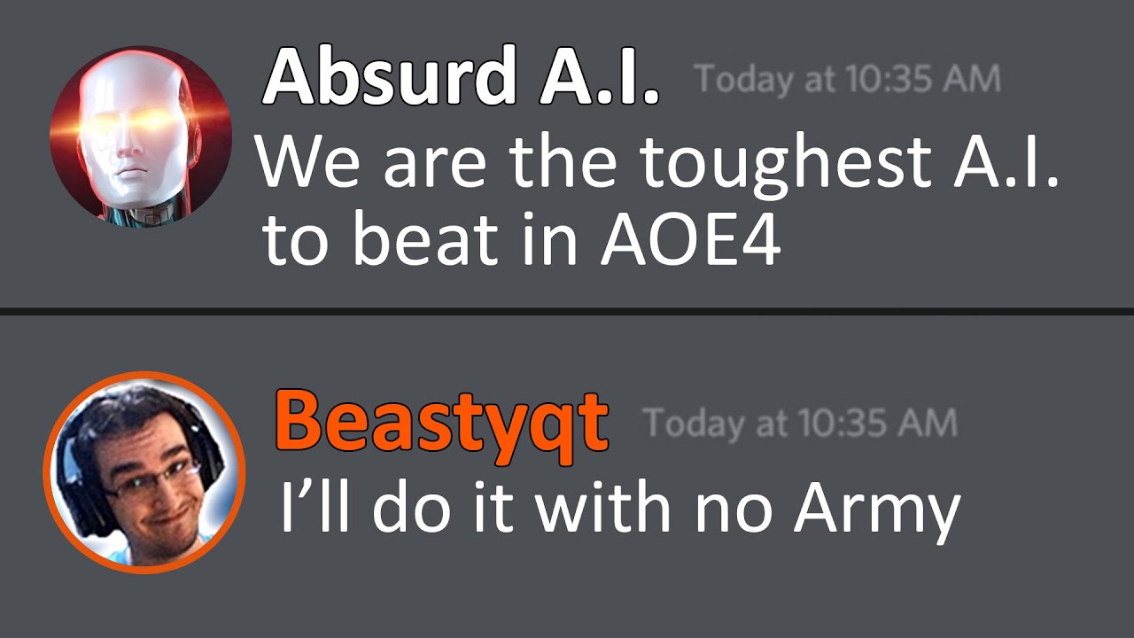 Beating Absurd AI 1v1 Without Any Army in AOE4
