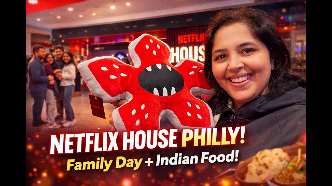 Indian Family in USA | Spend the Day With Us | Netflix House Experience | Indian Restaurant |
