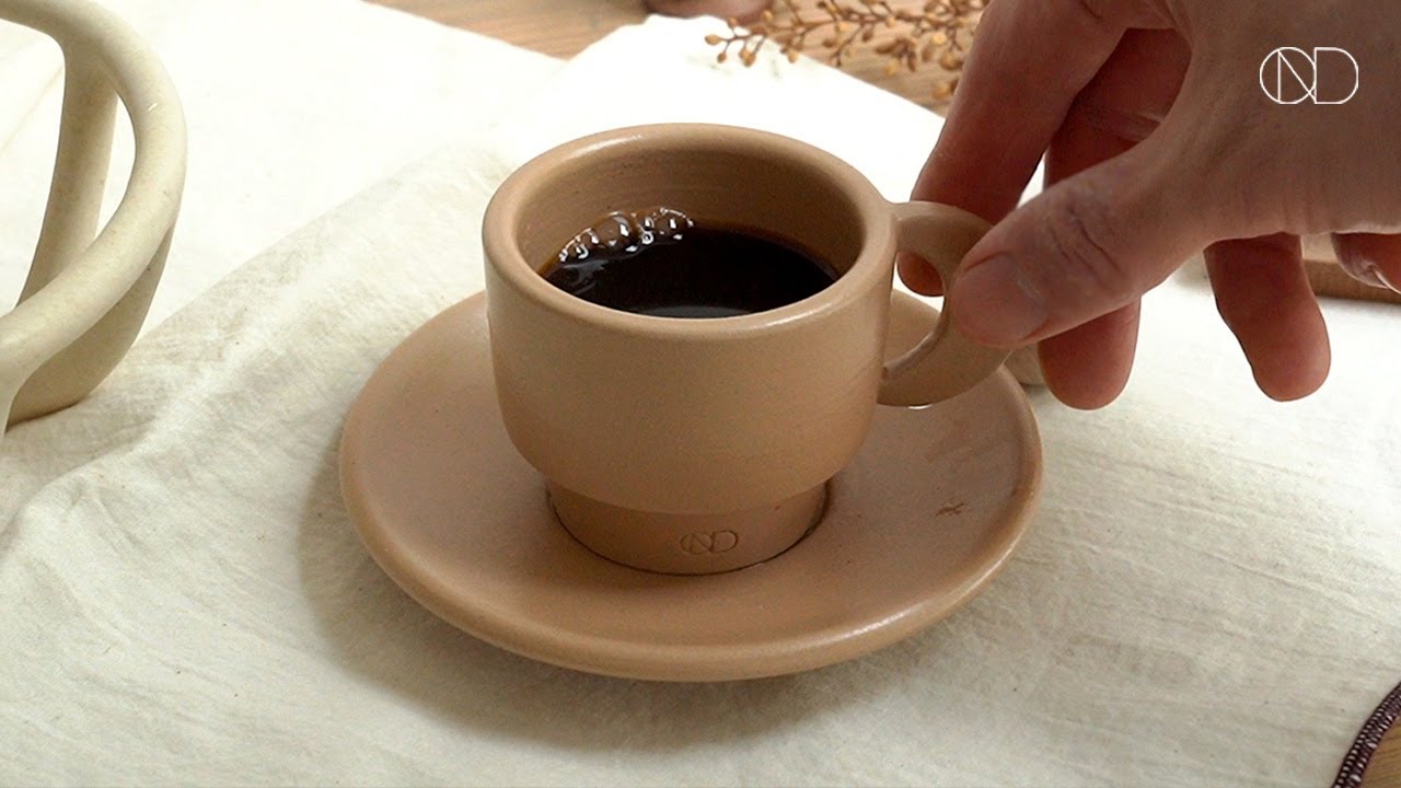 도자기 에스프레소 잔 만들기 : Making a ceramic espresso cup [ONDO STUDIO]