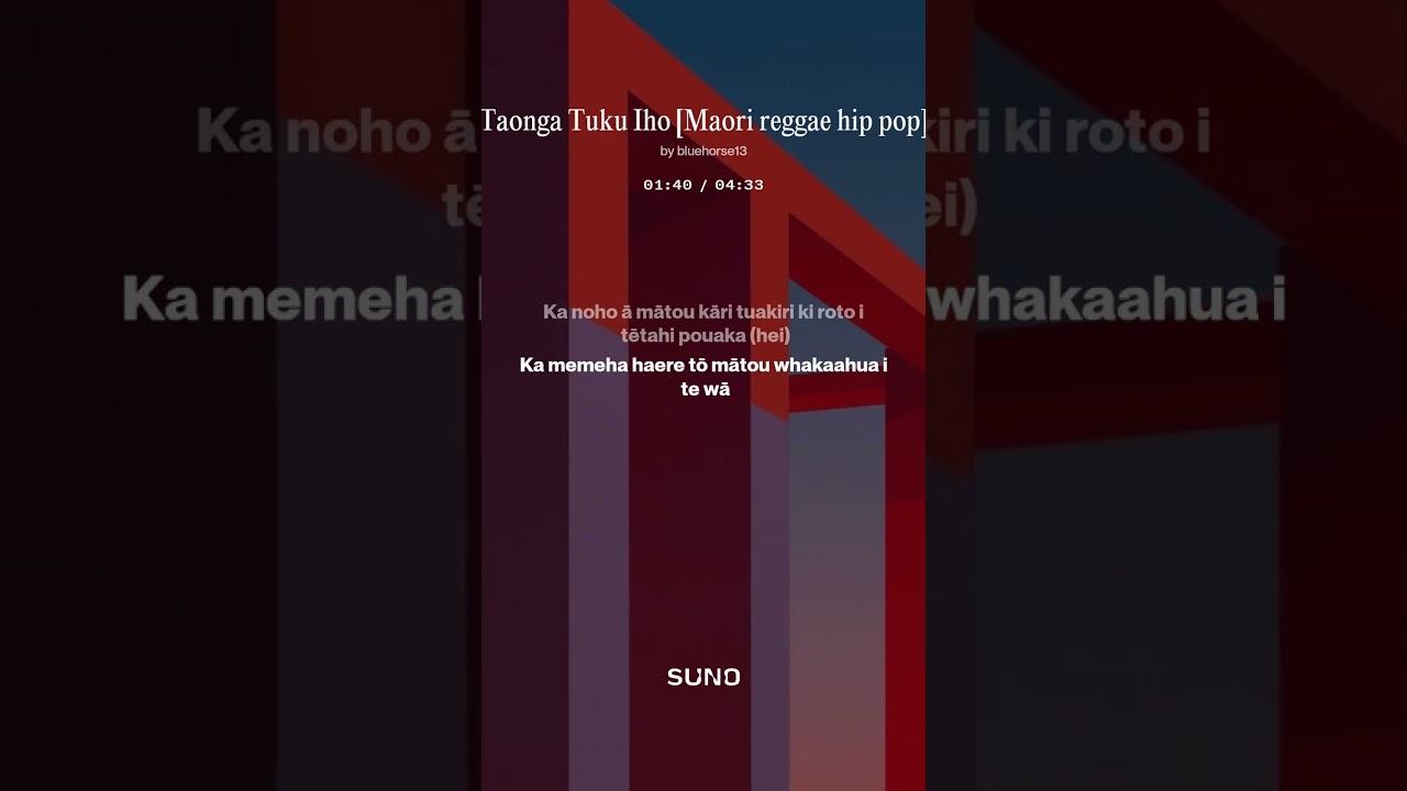 Taonga Tuku Iho Maori reggae hip pop