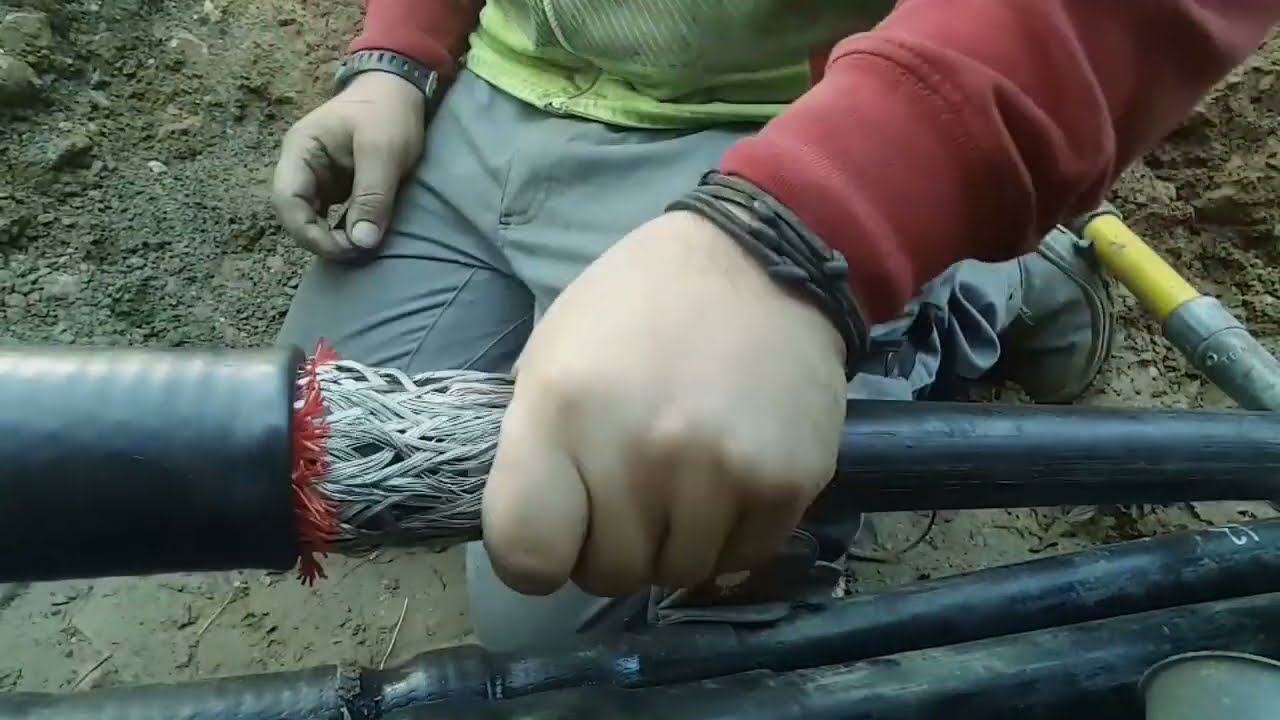 Montaż mufy kablowej 20kV zimnokurczliwej