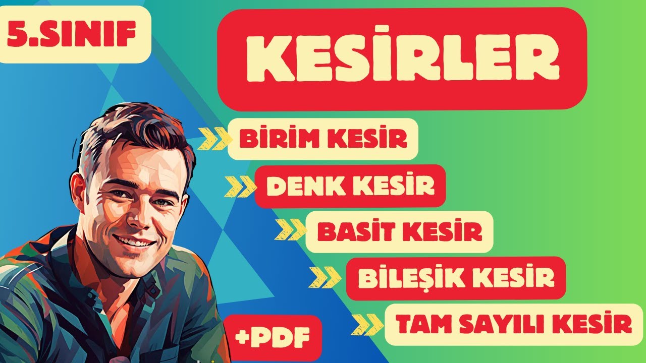 5.Sınıf Matematik | Kesirler #kesirler #yenimüfredat #5sınıfmatematik #matematik