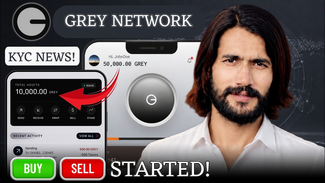 Grey Network Mining App 💥 Rs.60 Grey Token Price | Grey Network KYC Phase 1| Grey Network Update