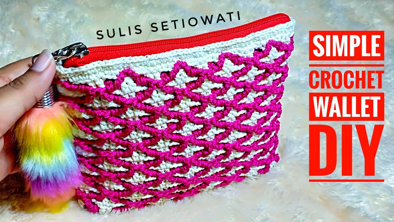 Crochet || tutorial dompet rajut || English subtitle