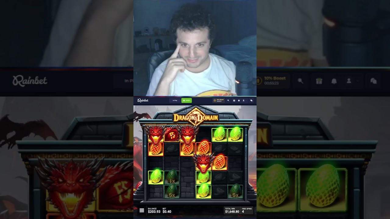 THIS SLOT HAS PAID FINALLY! NOT A MAXWIN BUT BIG WIN ON DRAGON'S DOMAIN! 4300X WIN!