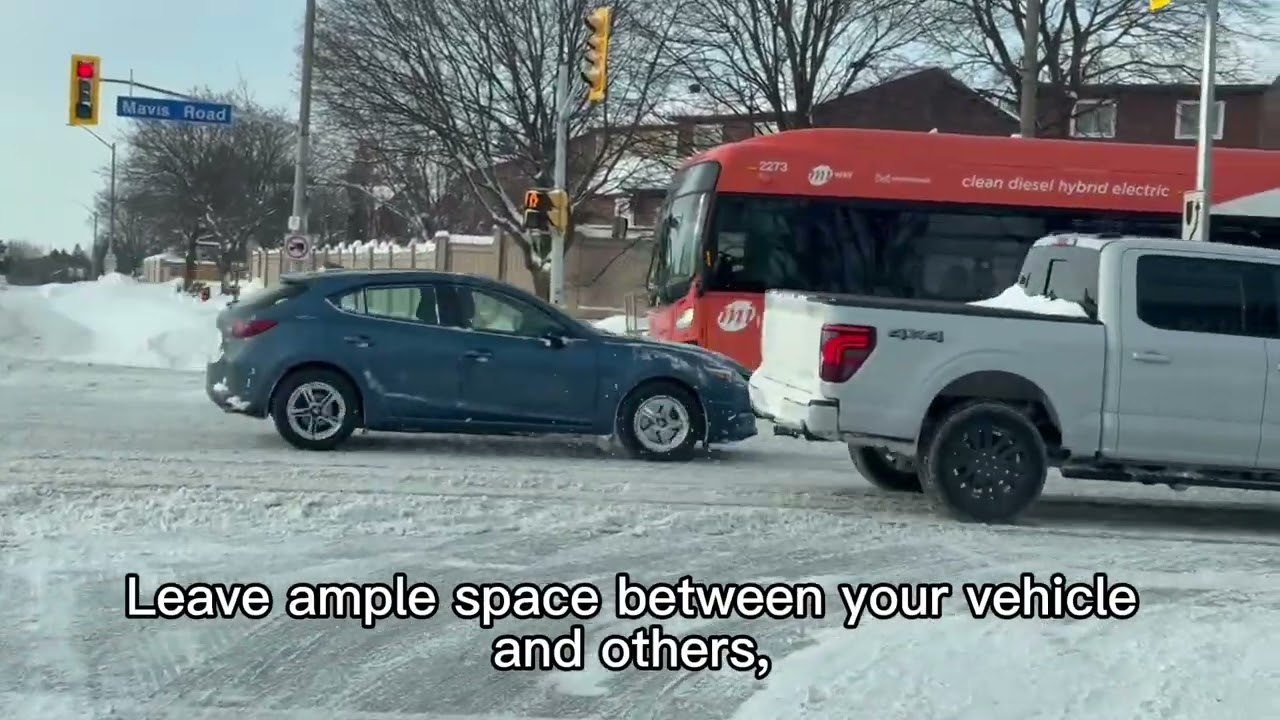 After heavy snowfall in Mississauga,