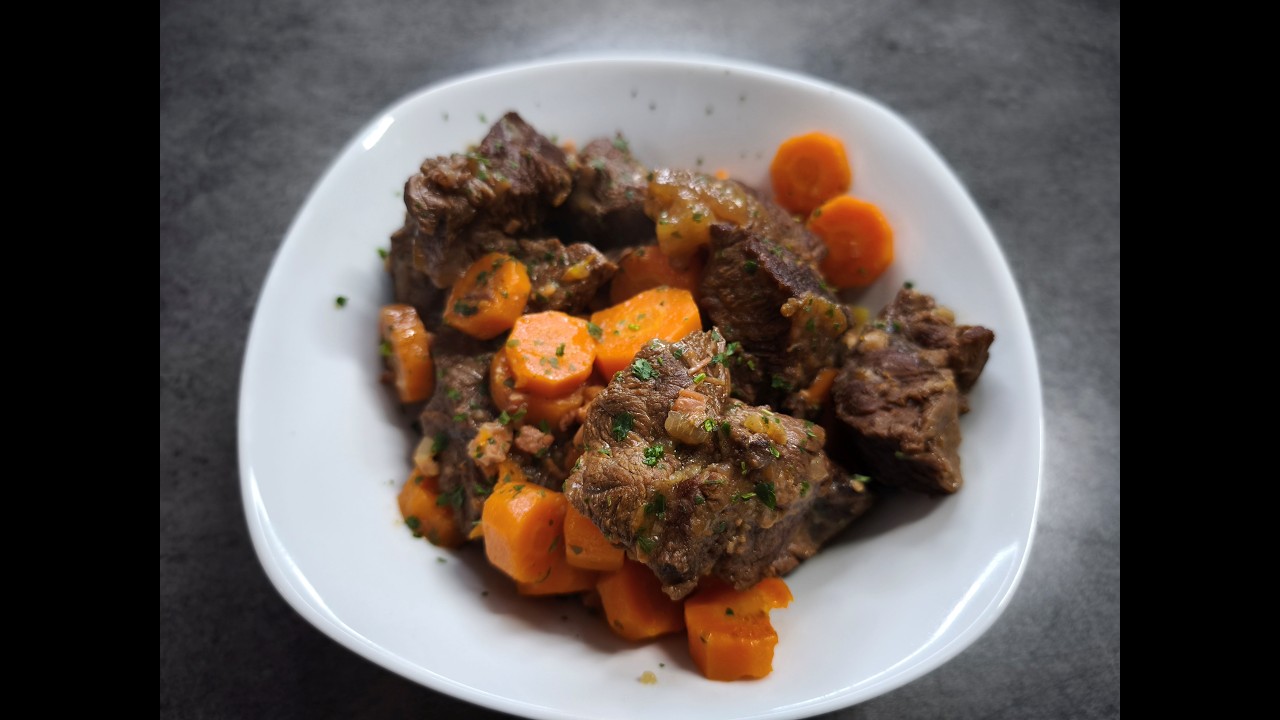 paleron confit aux carottes