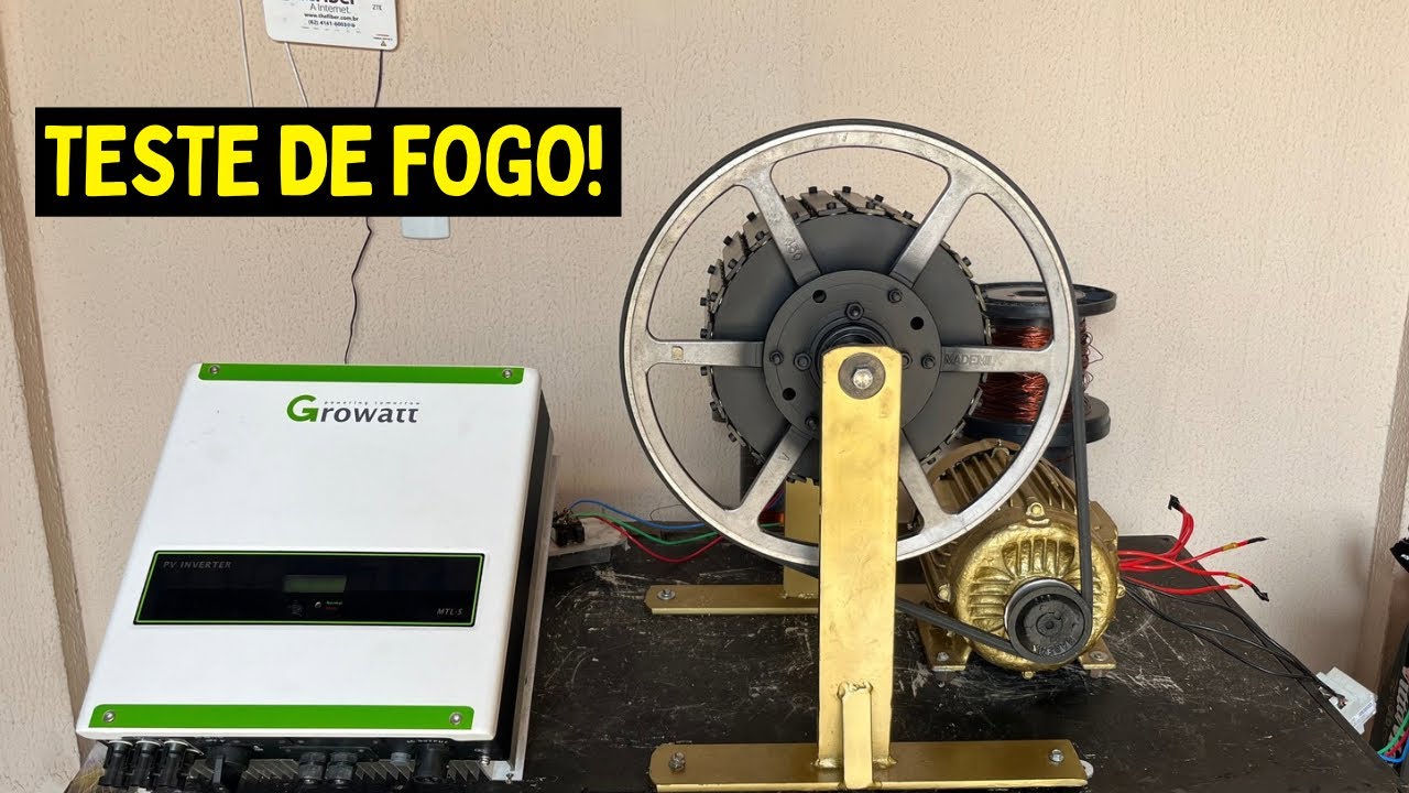 NOVO GERADOR DE ENERGIA BAIXO RPM INJETANDO ON GRID NA REDE