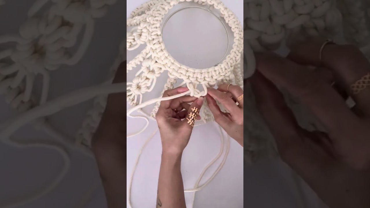 #diy #macrametutorial #macrameknot #macrame #macramepattern #lampshades #diymacrametutorial