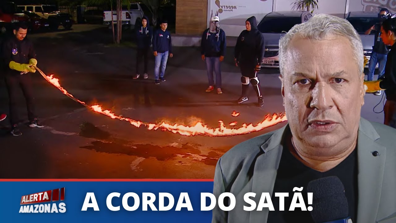 SIKÊRA PÕE FOGO EM CORDA PARA ELENCO PULAR