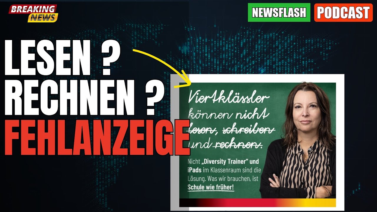 🔴 Gute Nacht Deutschland: Grünes Kultusministerium Niedersachsen schafft schriftliches Dividieren ab