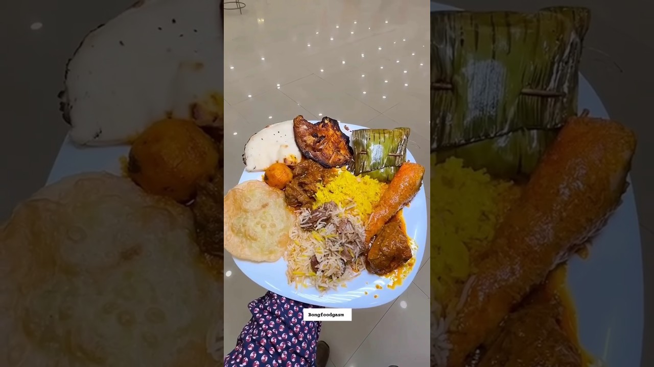 Bengali Lavish wedding buffet food #shorts #food #bengaliwedding #weddingfood