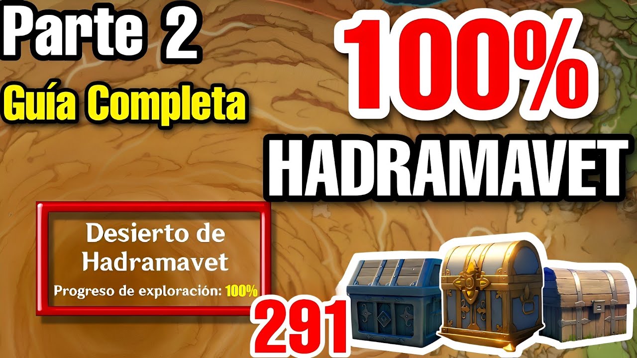 DESIERTO HADRAMAVET 100% DE EXPLORACIÓN⭐ PARTE 2 - TODOS los COFRES de SUMERU | Genshin Impact