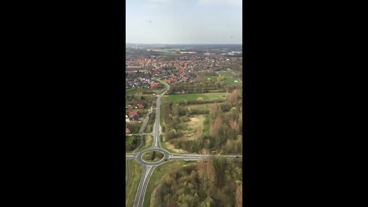Metelen von oben, Hubschrauberrundflug