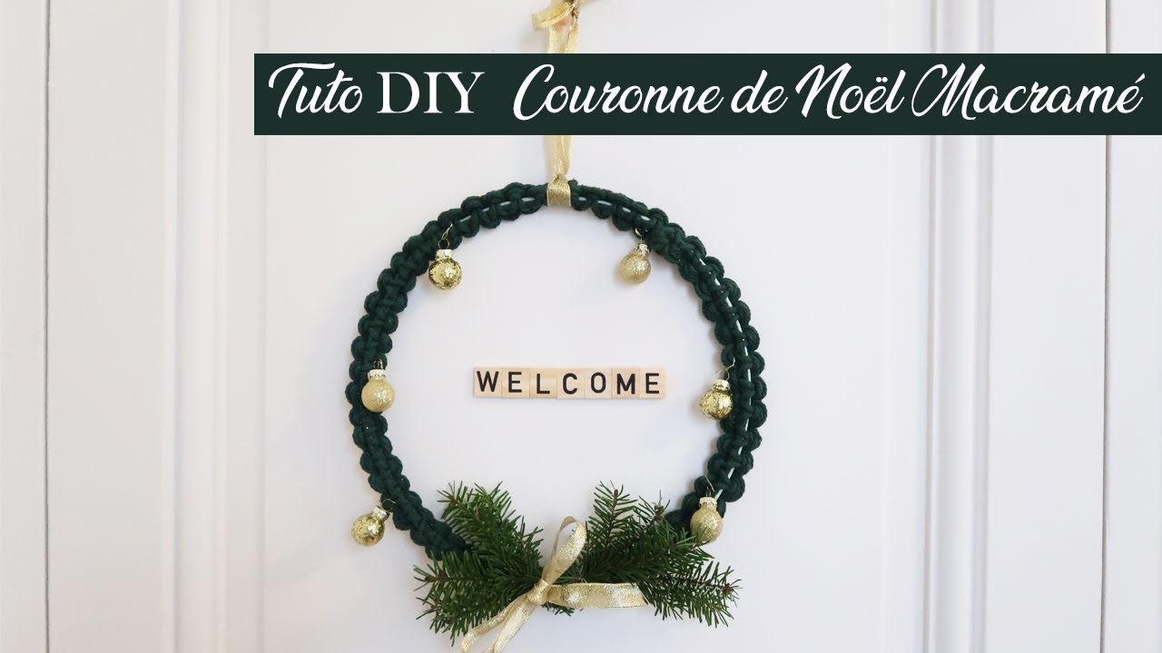 Tuto DIY | Macramé Couronne de Noël Facile