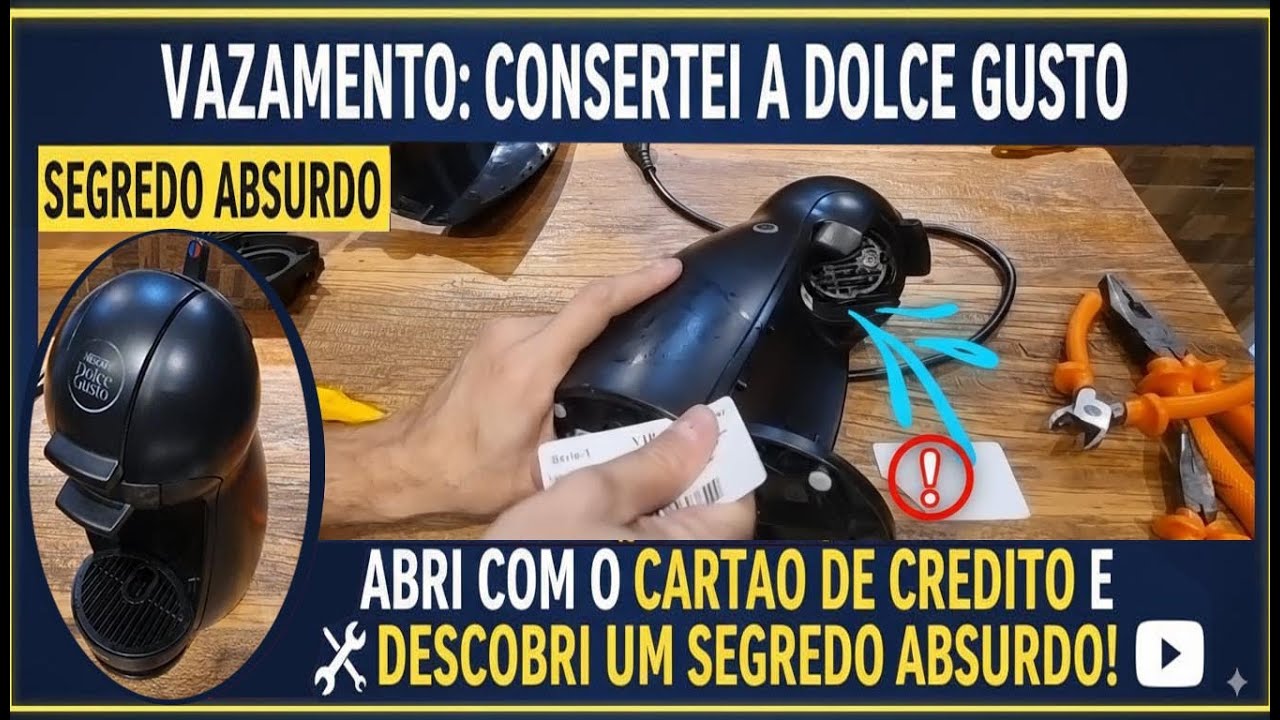 Vazamento Consertei A Dolce Gusto e Descobri Um Segredo Absurdo , Abri Com O Cartão De Credito E !