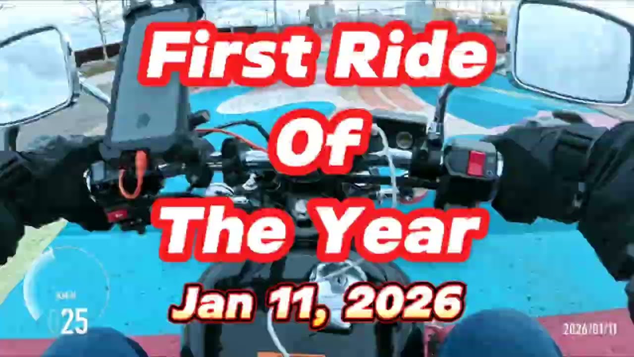 Cold But Determined! | First Motorcycle Ride of the Year... in Freezing January ❄️🥶 | -4.2°C 