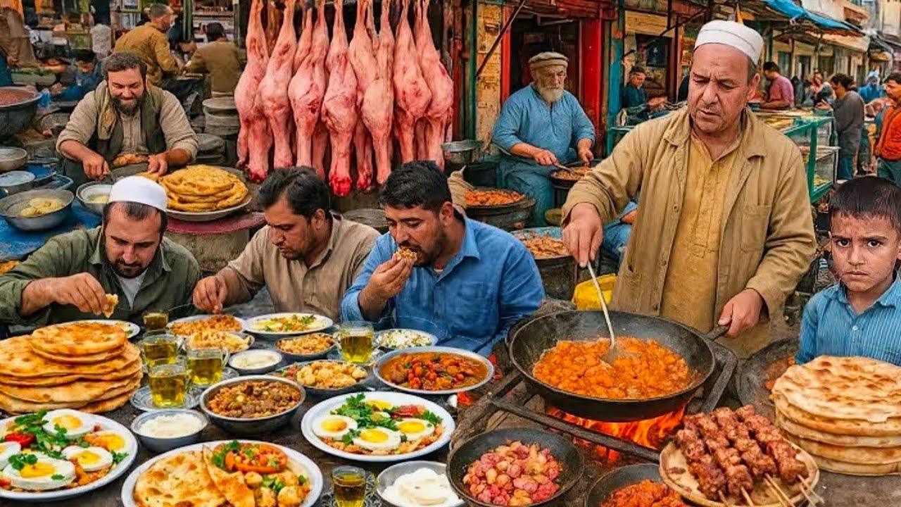 AFGHANISTAN 🇦🇫 Traditional Breakfast Street Food | Simple, Fresh & Loved by Locals