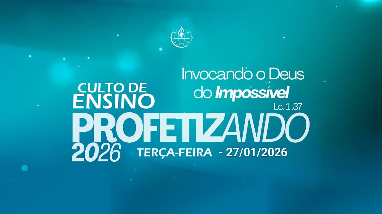CULTO DE ENSINO TERÇA-FEIRA - 27/01/2026