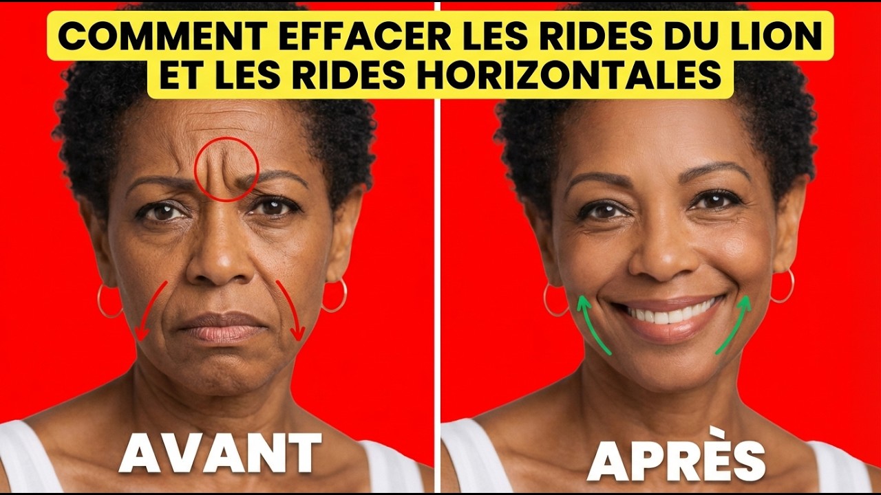 Comment effacer les rides du lion et les rides horizontales en 10 minutes par jour
