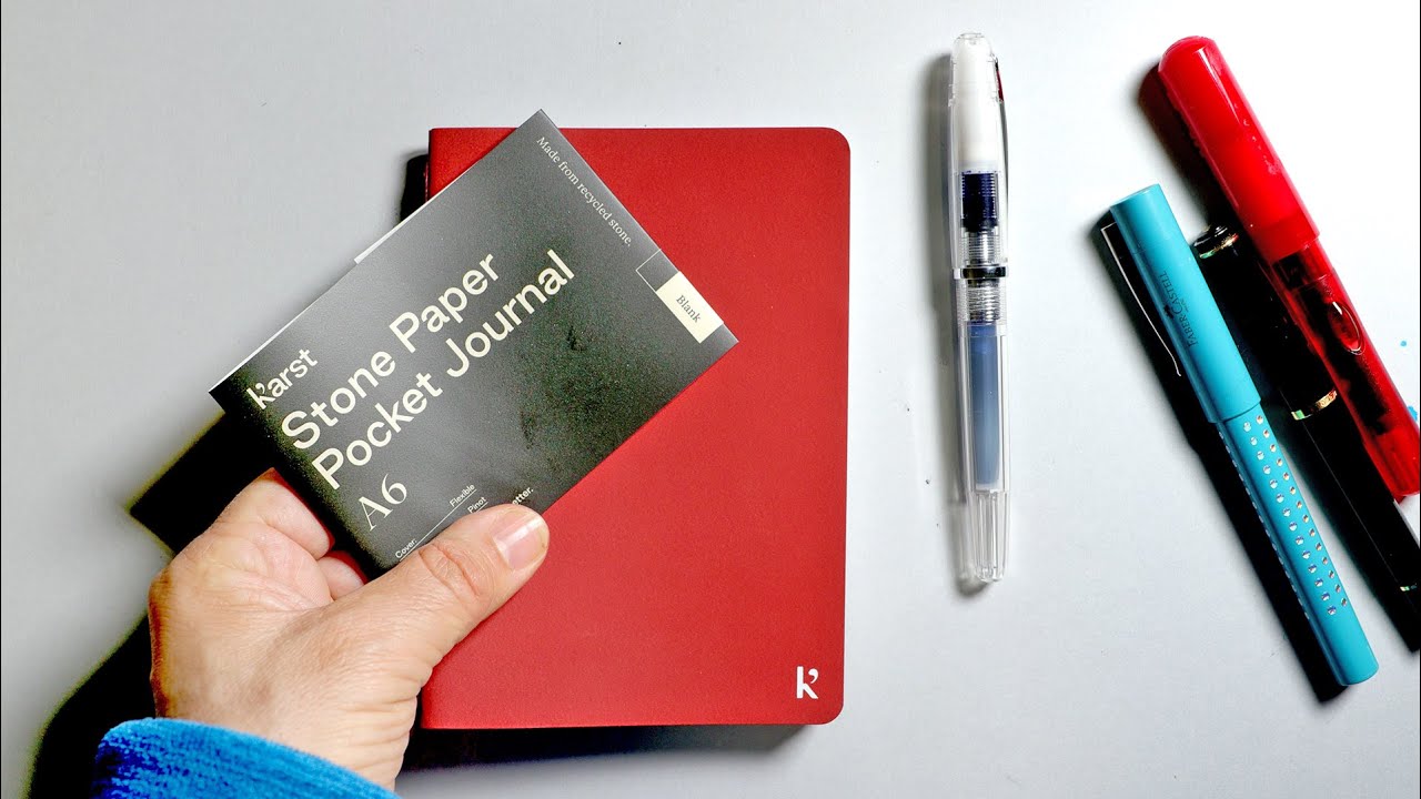 Stone paper pocket journal by Karst