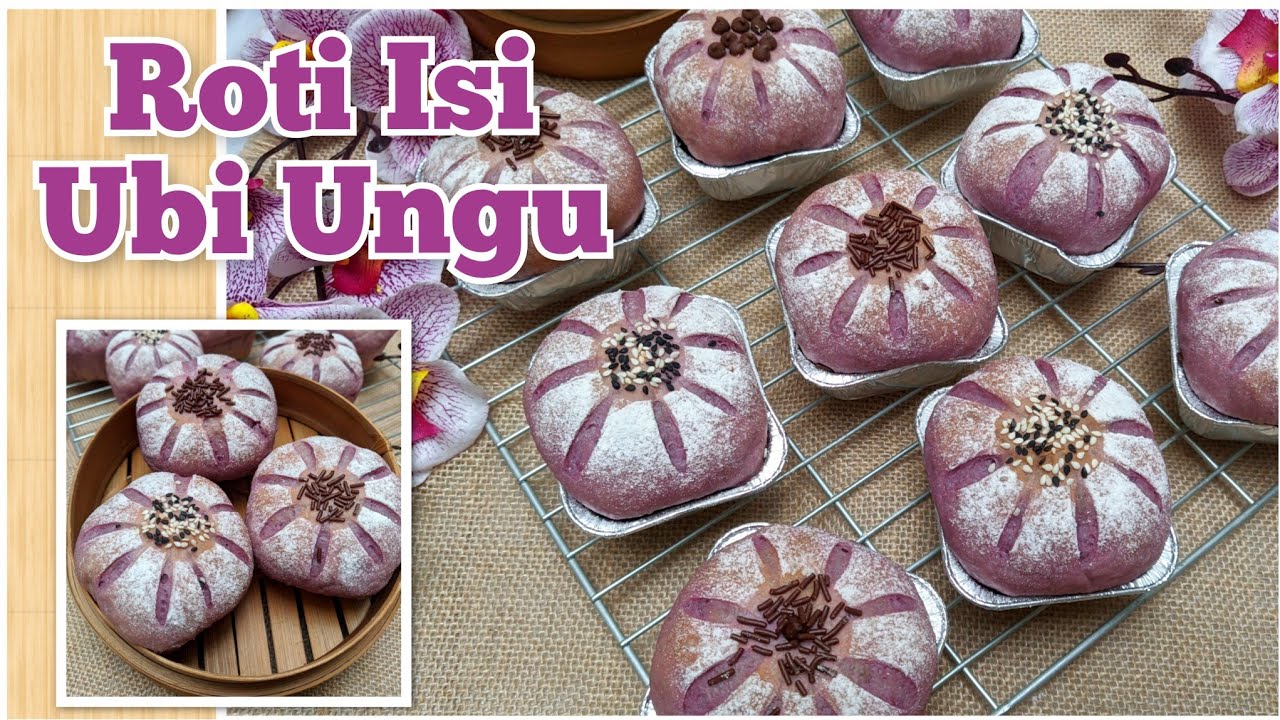 Roti isi Ubi Ungu yang gampang dan enak banget