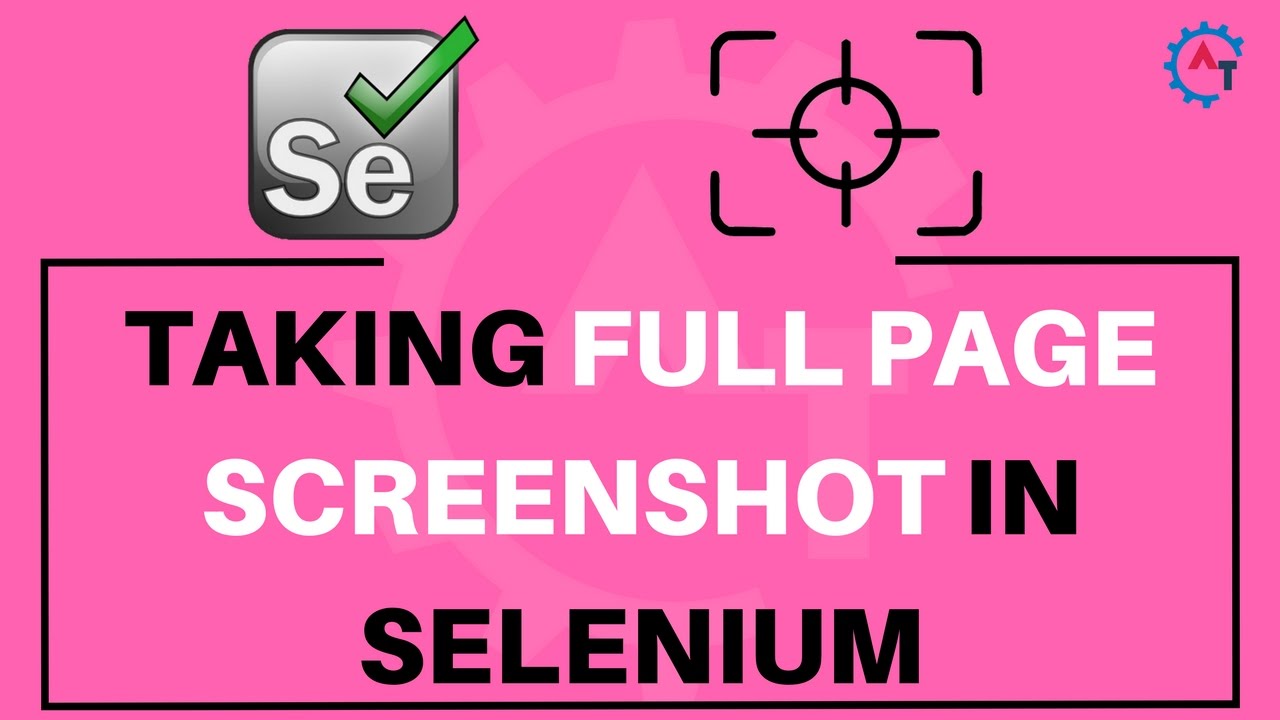 1. Taking Full Page ScreenShot In Selenium using Ashot API