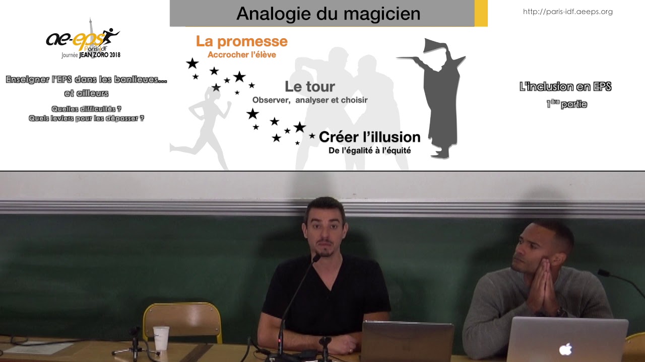 Sébastien Lacroix & Teddy Mayeko : « L'inclusion en EPS », partie 1/2 — Journée Jean Zoro 2018