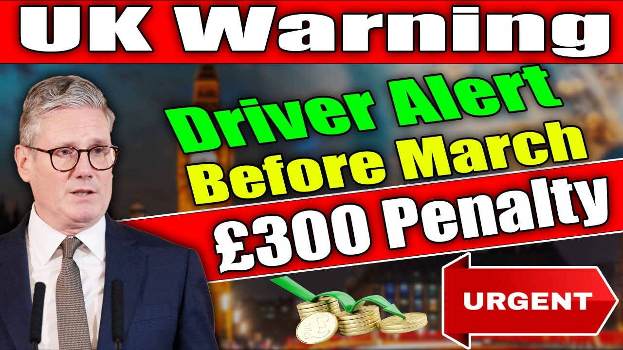 🚗 UK Drivers Alert: Update Required Before March 1st or Risk &pound;300 Fine!