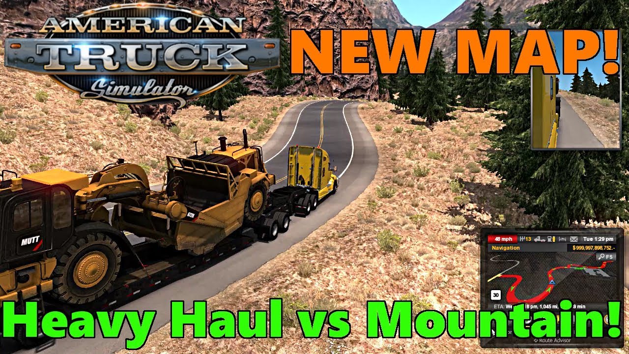 American Truck Simulator | NEW Mountain Roads MAP | Part 2 | HUGE Scraper vs STEEP ROADS!