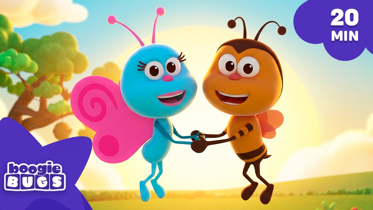 Skidamarink a Dink a Dink and More! | Love & Friendship ❤️ BOOGIE BUGS 🐞 (20 min) Kids Songs